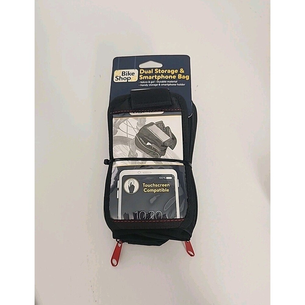 Huffy Bike Shop Top Tube Bag - Dual Pockets Black
